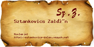 Sztankovics Zalán névjegykártya